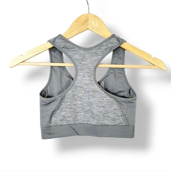 NEW Avia Activewear Women's Medium Support Sports Bra in Heathered Gray Size Med - Picture 3 of 11